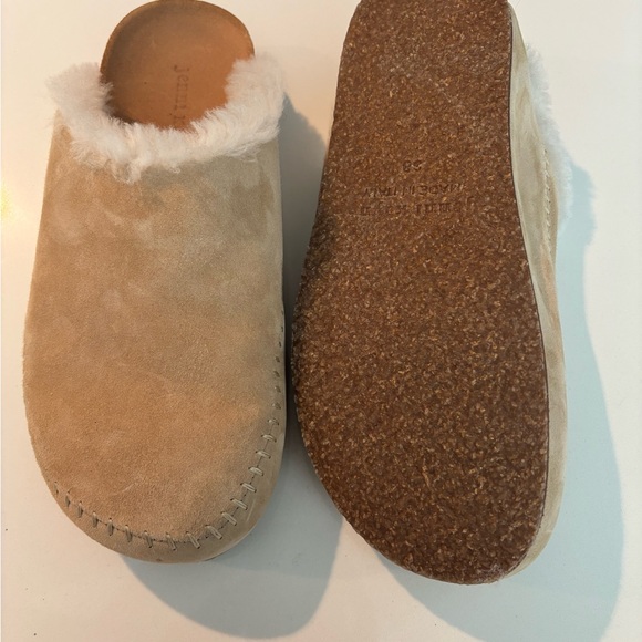 Jenni Kayne Tan Shearling Mules - Picture 2 of 3